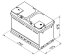 Autobaterie EXIDE Excell 80Ah, 12V, EB802