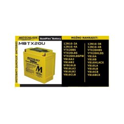 MOTOBATT MBTX20U 12V 21Ah 310A