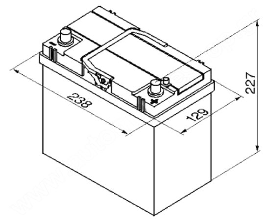Autobaterie EXIDE Excell 45Ah, 12V, EB456