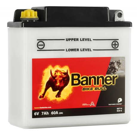 Motobaterie Banner Bike Bull B39-6, 7Ah, 6V