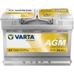 Autobaterie VARTA Silver Dynamic AGM  70Ah, 12V, E39, 570901