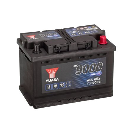 Autobaterie Yuasa YBX 9000 AGM 70Ah 12V 760A L3