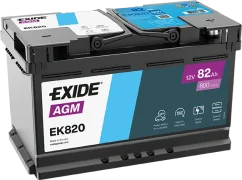 Autobaterie EXIDE Start-Stop AGM 12V 82Ah EK820