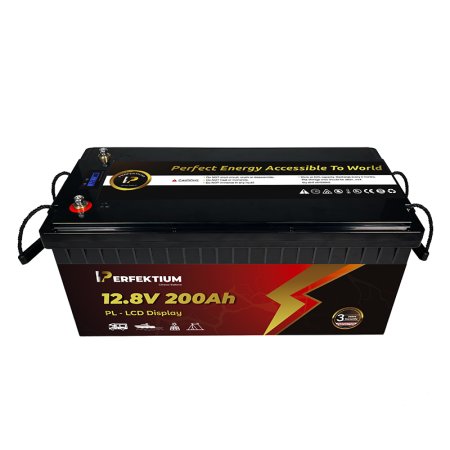 PERFEKTIUM LiFePO4 12.8V 200Ah se Smart BMS a LCD displejem