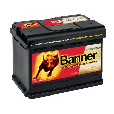 Autobaterie Banner Running Bull AGM 560 01, 60Ah, 12V ( 56001 )