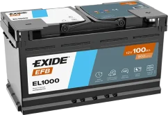 Exide start-stop EFB 100Ah, 12V, EL1000