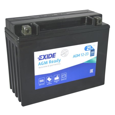 Motobaterie EXIDE BIKE AGM Ready 21Ah, 12V, AGM12-23 (YTX24HL-BS)