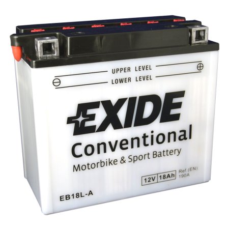 Motobaterie EXIDE Bike Conventional 18Ah, 12V, YB18L-A