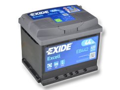 Autobaterie EXIDE Excell 44Ah, 12V, EB442