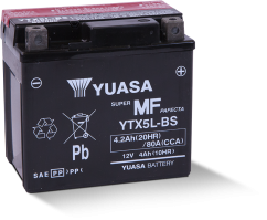 Motobaterie YUASA YTX5L-BS, 12V,  4Ah