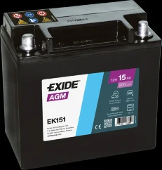 Autobaterie EXIDE START-STOP 12V 15Ah 200A EK151