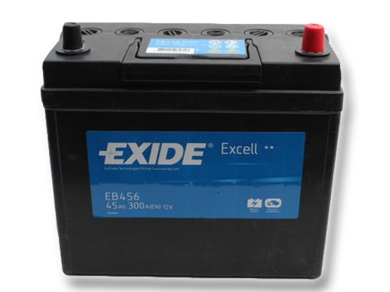Autobaterie EXIDE Excell 45Ah, 12V, EB456