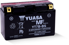 Motobaterie YUASA YT7B-BS, 12V, 6,5Ah