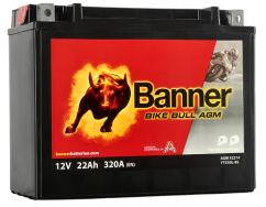 Motobaterie Banner Bike Bull AGM YTX50L-BS, 22Ah, 12V
