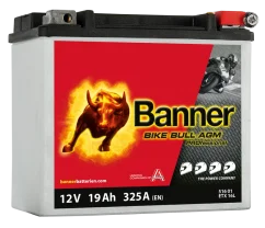 Motobaterie Banner Bike Bull AGM PRO 51601 / BETX 16L, 19Ah, 12V
