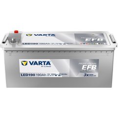 VARTA Professional Dual Purpose EFB 12V 190Ah 1050A 932 190 105, LED190