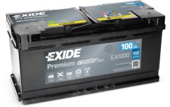 Autobaterie EXIDE Premium 100Ah, 12V, EA1000