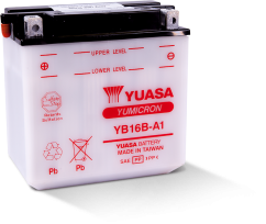 Motobaterie YUASA YB16B-A1, 12V,  16Ah