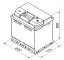 Autobaterie EXIDE Excell 50Ah, 12V, EB500