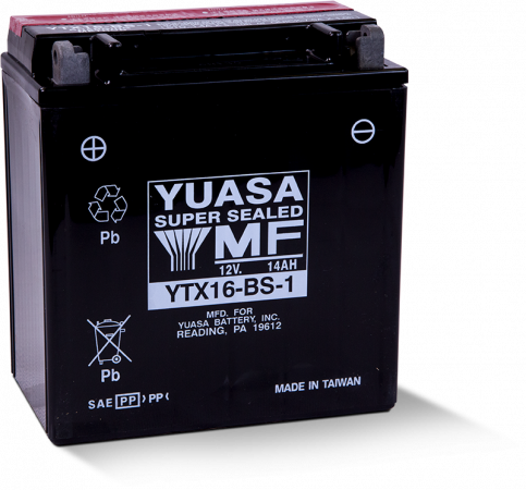 Motobaterie YUASA YTX16-BS-1, 12V,  14Ah