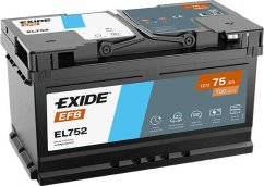 Autobaterie EXIDE Start-Stop EFB 12V 75Ah EL752