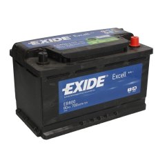 Autobaterie EXIDE Excell 80Ah, 12V, EB800