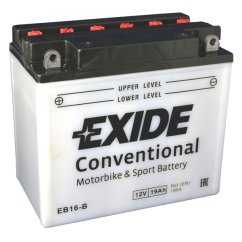 Motobaterie EXIDE Bike Conventional 19Ah, 12V, YB16-B