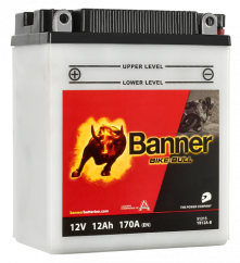 Motobaterie Banner Bike Bull YB12A-B, 12Ah, 12V