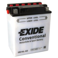 Motobaterie EXIDE Bike Conventional 14Ah, 12V, YB14L-A2 / 12N14-3A