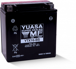 Motobaterie YUASA YTX16-BS, 12V,  14Ah