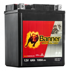 Motobaterie Banner Bike Bull AGM YTX7L-BS, 6Ah, 12V