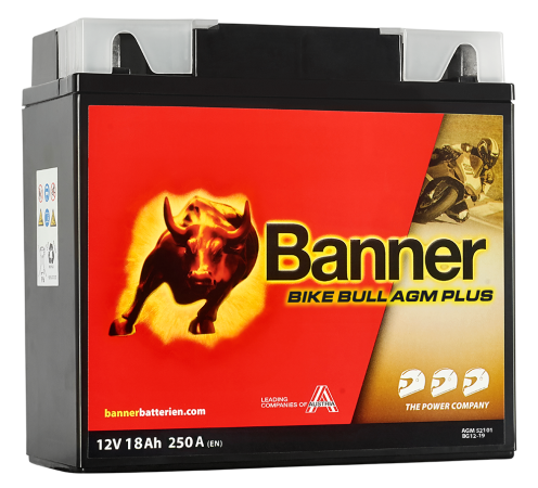 Motobaterie Banner BIKE BULL AGM PLUS 52101 BG12-19, 12V - 18Ah BMW