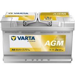 Autobaterie VARTA Silver Dynamic AGM 80Ah, 12V, F21, 580901