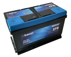 Autobaterie BAUER Carbon EFB 80Ah 12V